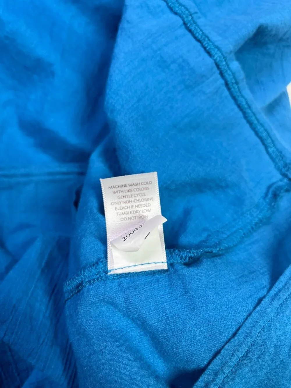 J. Jill Size L Teal Blue Pull-On Cotton Skirt Lined